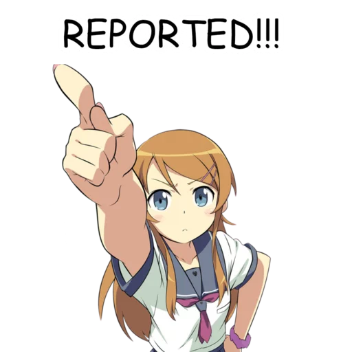 👆 Стикер «Kirino Kousaka» для Telegram