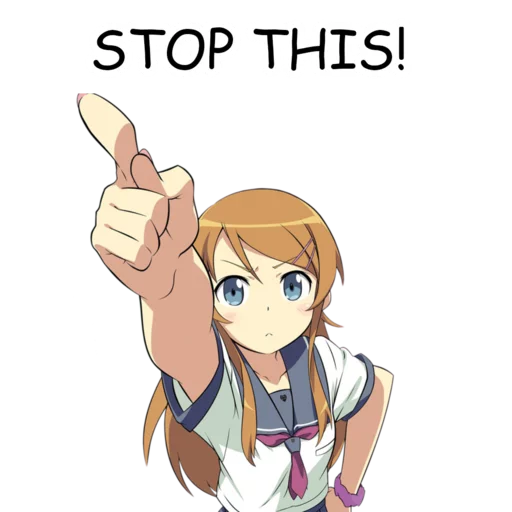 👆 Стикер «Kirino Kousaka» для Telegram