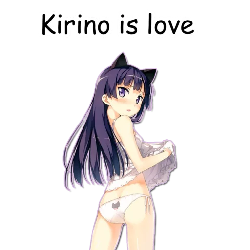 ❤ Стикер «Kirino Kousaka» для Telegram