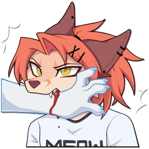 😡 Стикер «Kiritsu» для Telegram