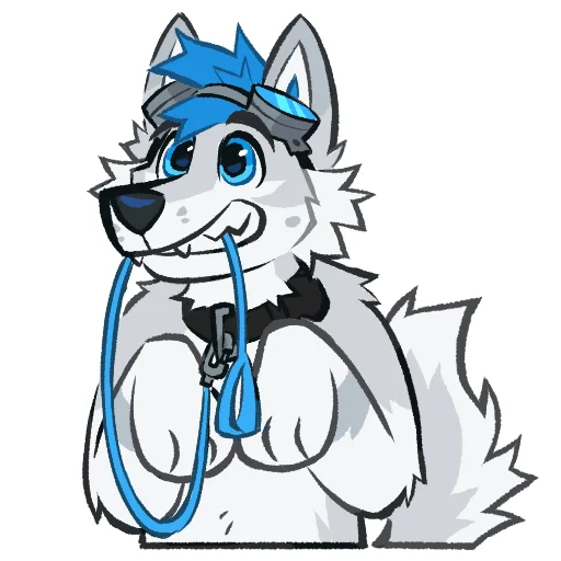 🐶 Стикер «Kiro Husky» для Telegram