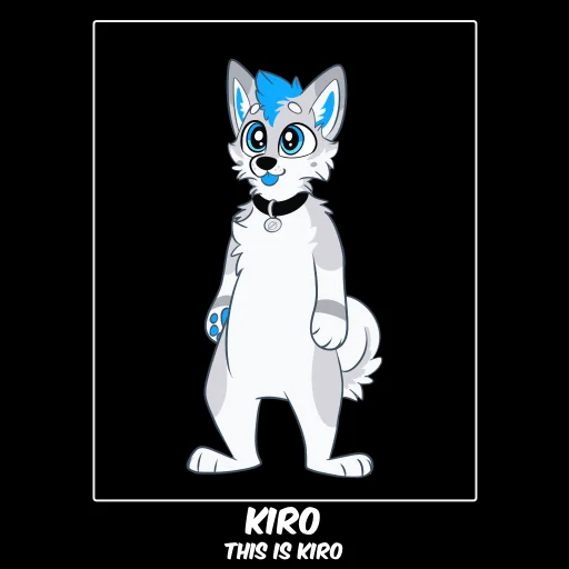 🧍 Стикер «Kiro Husky» для Telegram
