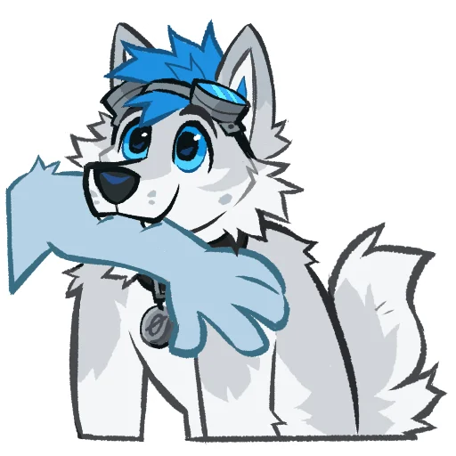 😈 Стикер «Kiro Husky» для Telegram