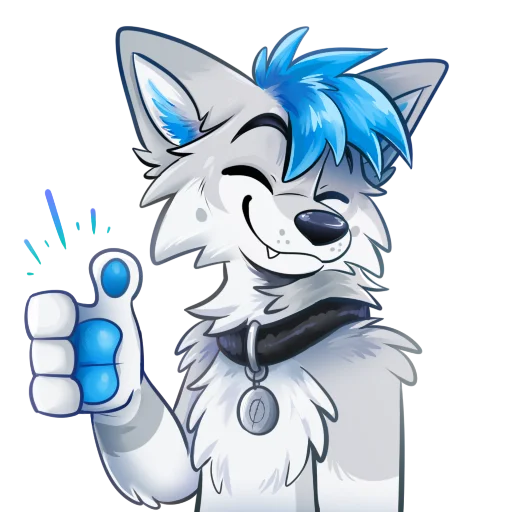 👍 Стикер «Kiro Husky» для Telegram