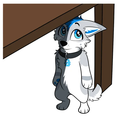 🫥 Стикер «Kiro Husky» для Telegram