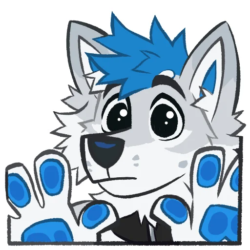 😶 Стикер «Kiro Husky» для Telegram