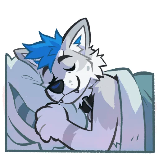😴 Стикер «Kiro Husky» для Telegram