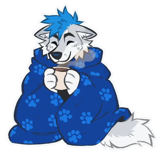 ☕️ Стикер «Kiro Husky» для Telegram