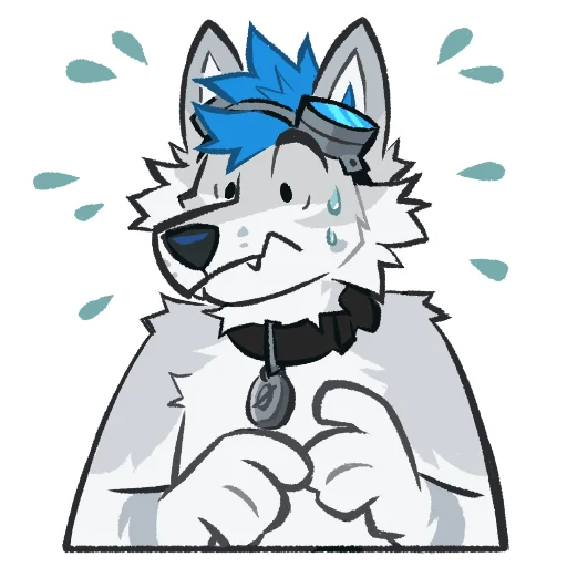 😰 Стикер «Kiro Husky» для Telegram