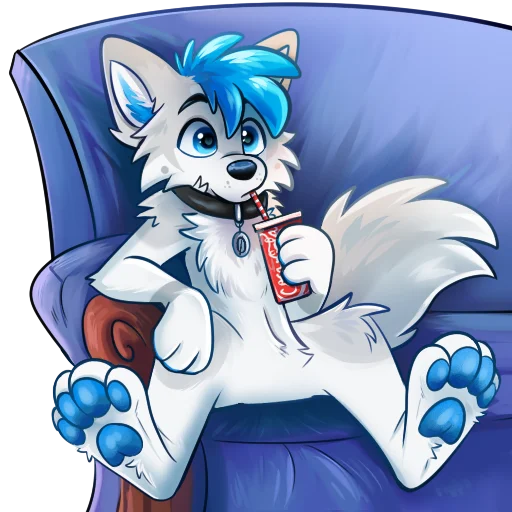 🥤 Стикер «Kiro Husky» для Telegram