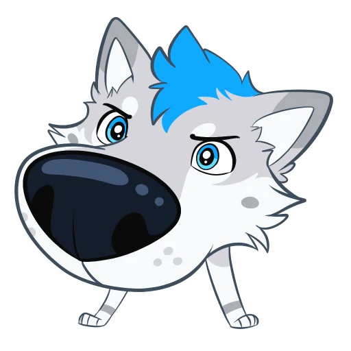 👃 Стикер «Kiro Husky» для Telegram