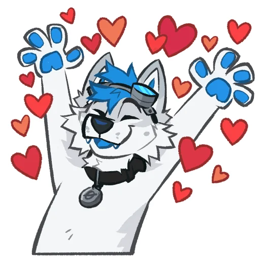 💕 Стикер «Kiro Husky» для Telegram