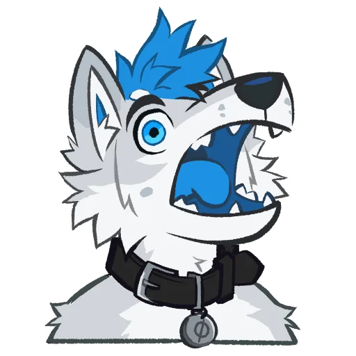👁 Стикер «Kiro Husky» для Telegram