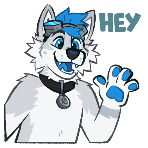 👋 Стикер «Kiro Husky» для Telegram