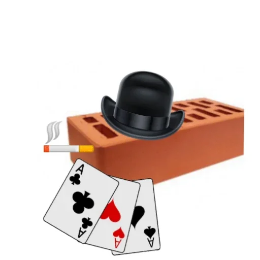 😎 Стикер «Кирпич Brick» для Telegram