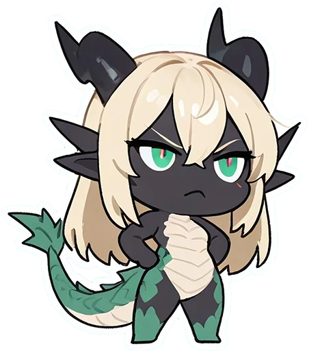 😠 Стикер «Kiru Dragoness» для Telegram