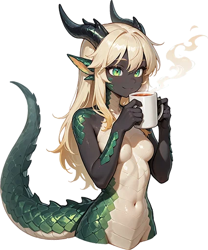 🍵 Стикер «Kiru Dragoness» для Telegram