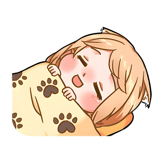 💤 Стикер «Киса-тян» для Telegram