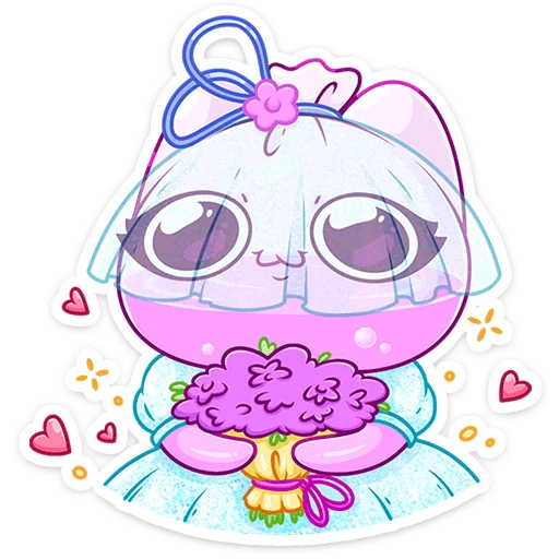 👰 Стикер «Киселька без надписей» для Telegram