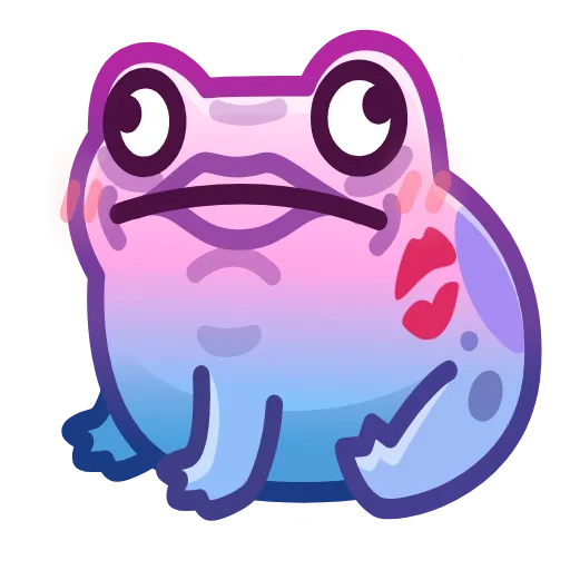 💎 Стикер «Kissed Frog» для Telegram