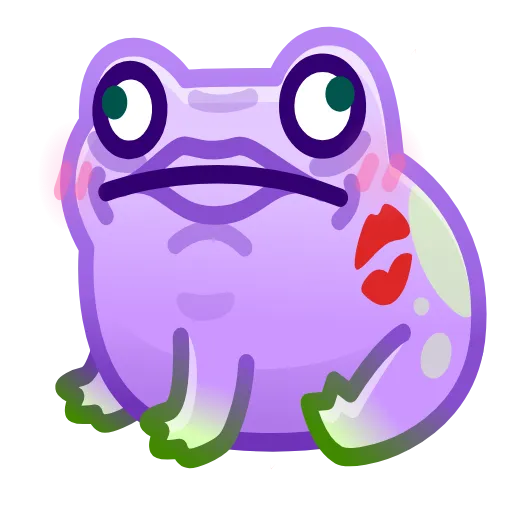 💎 Стикер «Kissed Frog» для Telegram