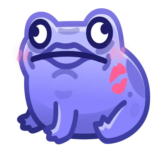 💎 Стикер «Kissed Frog» для Telegram