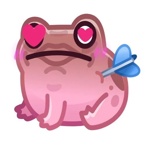 💎 Стикер «Kissed Frog» для Telegram