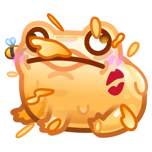 💎 Стикер «Kissed Frog» для Telegram