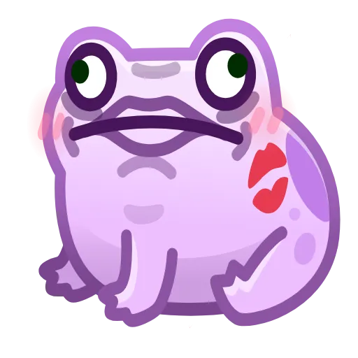 💎 Стикер «Kissed Frog» для Telegram