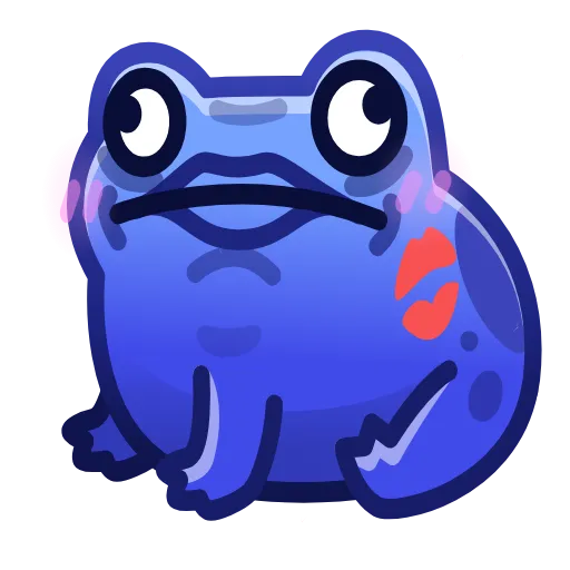 💎 Стикер «Kissed Frog» для Telegram