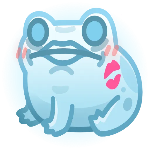 💎 Стикер «Kissed Frog» для Telegram