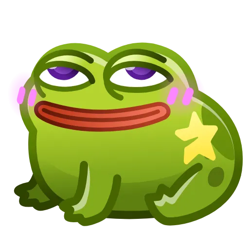 💎 Стикер «Kissed Frog» для Telegram