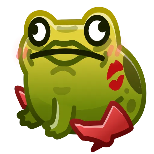 💎 Стикер «Kissed Frog» для Telegram