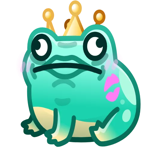 💎 Стикер «Kissed Frog» для Telegram