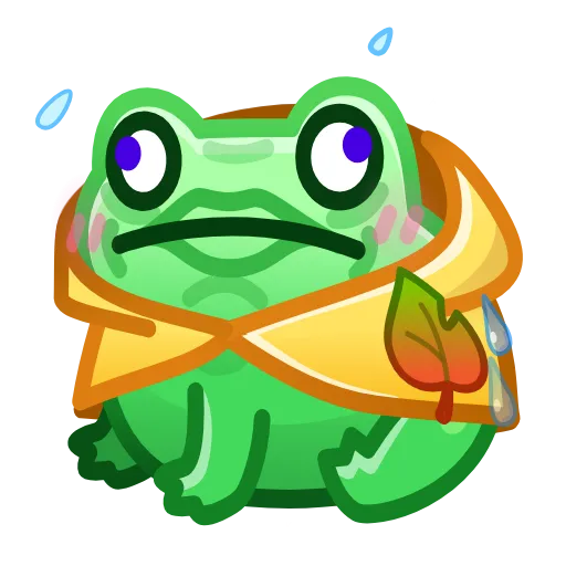 💎 Стикер «Kissed Frog» для Telegram