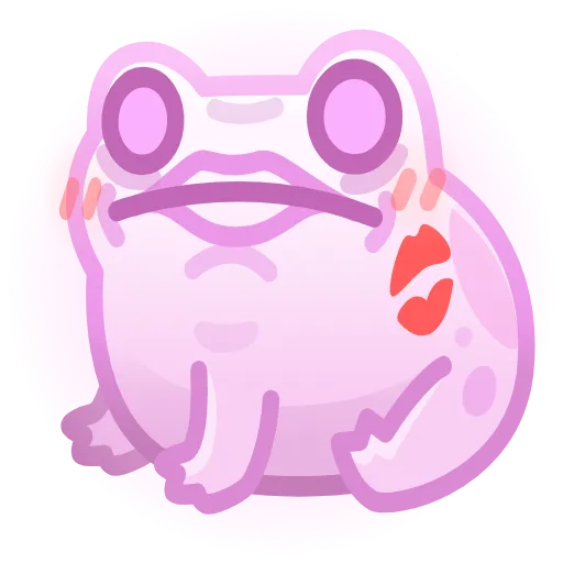 💎 Стикер «Kissed Frog» для Telegram