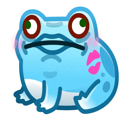 💎 Стикер «Kissed Frog» для Telegram