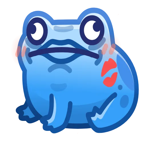 💎 Стикер «Kissed Frog» для Telegram