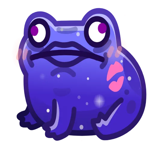 💎 Стикер «Kissed Frog» для Telegram