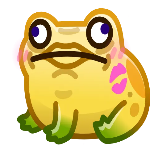 💎 Стикер «Kissed Frog» для Telegram