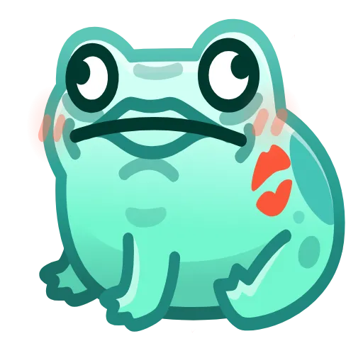 💎 Стикер «Kissed Frog» для Telegram