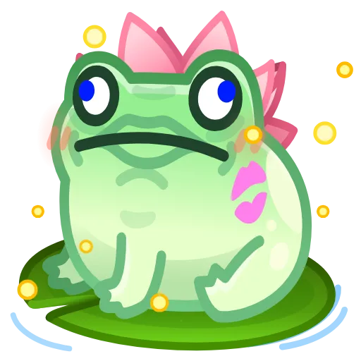 💎 Стикер «Kissed Frog» для Telegram