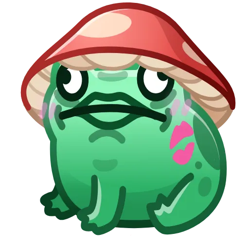 💎 Стикер «Kissed Frog» для Telegram