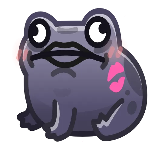 💎 Стикер «Kissed Frog» для Telegram