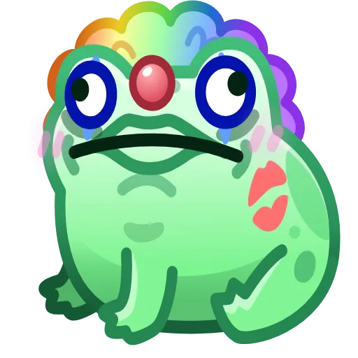 💎 Стикер «Kissed Frog» для Telegram