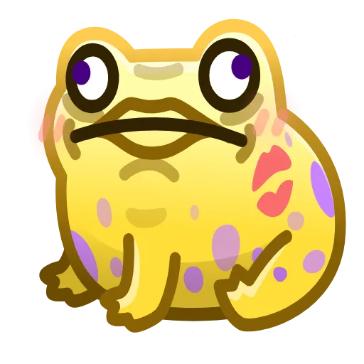 Стикерпак Kissed Frog для Telegram