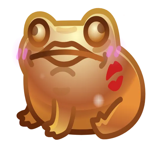 💎 Стикер «Kissed Frog» для Telegram