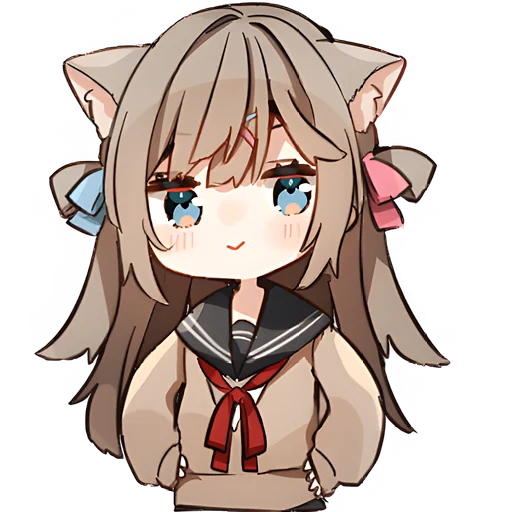 🥹 Стикер «Кисуня тян» для Telegram