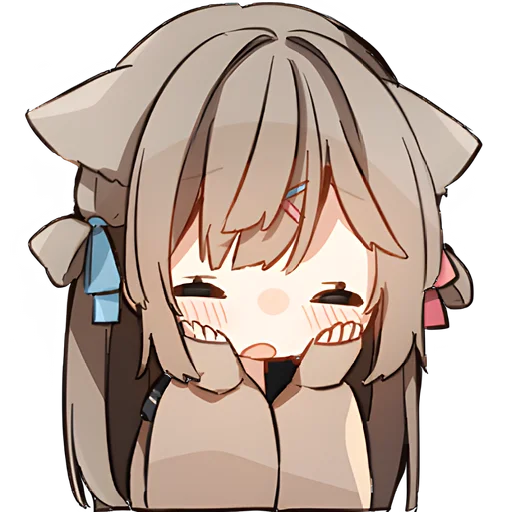😫 Стикер «Кисуня тян» для Telegram