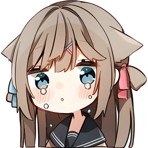 😭 Стикер «Кисуня тян» для Telegram